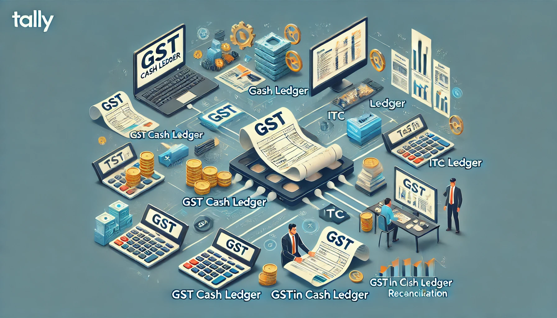 How to Ensure GST Entries in Tally Are Properly Matched with Cash and ITC Ledgers